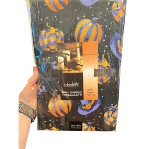 NEW Halloween Colordrift Water Resistant  Tablecloth